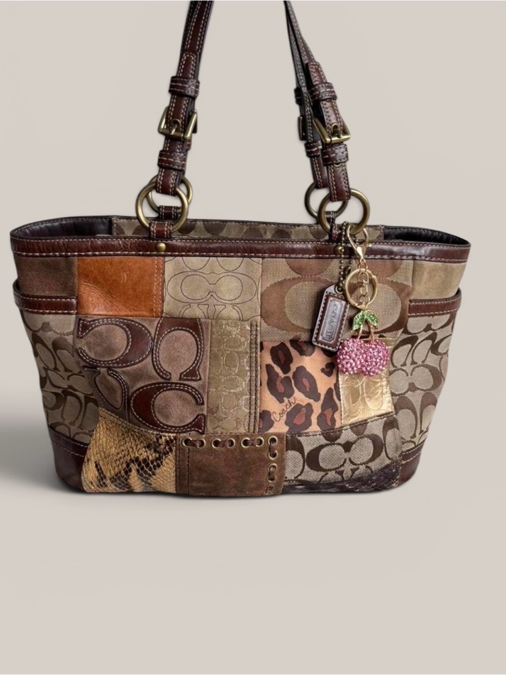 RARE Y2K VINTAGE Coach Patchwork Tote Bag